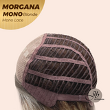 JBEXTENSION MORGANA MONO Monofilament Handmade Wig 6X5 Full Monofilament Hand Tied Top Wig 13 Inches Blonde Mono Lace Wig With Anti-slip Silicone Strips Glueless Wig MORGANA MONO LONDE【BENDY EAR TABS】