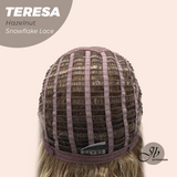JBEXTENSION 18 Inches Hazelnut Pre-Cut Snowflake Lace Frontlace Glueless Wig TERESA HAZELNUT【PERMATEASE】【BENDY EAR TABS】- M/L