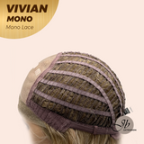 JBEXTENSION VIVIAN MONO Monofilament Handmade Wig 6X5 Full Monofilament Hand Tied Top Wig 12 Inches Blonde Wave Mono Lace Wig With Anti-slip Silicone Strips Glueless Wig VIVIAN MONO【BENDY EAR TABS】