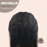 JBEXTENSION 10 Inches Dark Brown Pre-Cut Side Part Snowflake Lace Frontlace Glueless Wig MICHELLE DARK BROWN【BENDY EAR TABS】