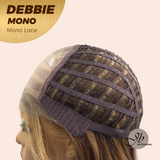 JBEXTENSION DEBBIE MONO Monofilament Handmade Wig 6X5 Full Monofilament Hand Tied Top Wig 15 Inches Copper Mono Lace Wig With Anti-slip Silicone Strips Glueless Wig DEBBIE MONO【BENDY EAR TABS】