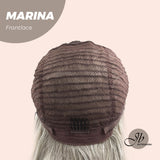 JBEXTENSION 20 Inches Silver Color Wave Pre-Cut Frontlace Glueless Wig MARINA