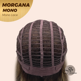 JBEXTENSION MORGANA MONO Monofilament Handmade Wig 6X5 Full Monofilament Hand Tied Top Wig 13 Inches Hazelnut Blonde Highlight Mono Lace Wig With Anti-slip Silicone Strips Glueless Wig MORGANA MONO【BENDY EAR TABS】