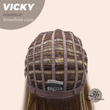 JBEXTENSION 20 Inches Hazelnut Pre-Cut Snowflake Lace Frontlace Glueless Wig VICKY HAZELNUT【PERMATEASE】【BENDY EAR TABS】