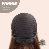 Nichole's Selection - 26 Inches Copper Curly Fiber X, Tangle Less Pre-Cut Free Part Frontlae Glueless Wig WINNIE