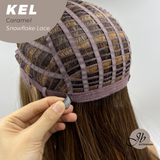 Nichole's Selection - 22 Inches Caramel Pre-Cut Snowflake Lace Frontlace Glueless Wig KEL CARAMEL【PERMATEASE】【BENDY EAR TABS】