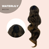 JBEXTENSION 22 pulgadas Cola de caballo Coulisse rizado 【WATERLILY】