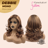 JBEXTENSION DEBBIE MONO Monofilament Handmade Wig 6X5 Full Monofilament Hand Tied Top Wig 15 Inches Copper Mono Lace Wig With Anti-slip Silicone Strips Glueless Wig DEBBIE MONO【BENDY EAR TABS】