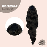 JBEXTENSION 22 pulgadas Cola de caballo Coulisse rizado 【WATERLILY】