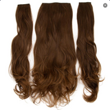JBEXTENSION 3 PCS Hair Extension Clip Hair Extensions for Women Long Soft curly Clip  Extensions Synthetic Double Weft Hair Full Head 24 Inch