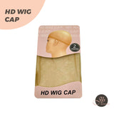 JBextension Real HD Wig Caps, 2 Pieces Ultra-thin Invisible and Breathable Stretchy Stocking Sheer Caps for Women Lace Front Wig HD Wig Cap 2 Pcs