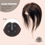 JBEXTENSION 10 Inches Natural Black Brown HUMAN HAIR TOPPER 9*14