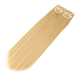 JBEXTENSION 3 PCS Hair Extension Clip Hair Extensions for Women Long Soft straight Clip  Extensions Synthetic Double Weft Hair Full Head 24 Inch