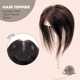 JBEXTENSION 10 Inches Natural Black Brown HUMAN HAIR TOPPER 13*14