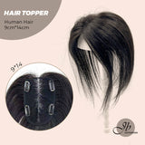 JBEXTENSION 10 Inches Natural Black Brown HUMAN HAIR TOPPER 9*14