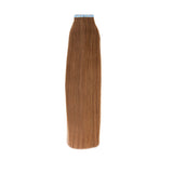 Tape in Hair Extensions Human Hair, Remy Tape in Hair Extensions 20inch Tape in Human Hair 50g 20pcs #6 LIGHT BROWN
