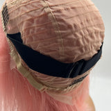 JBEXTENSION 10 Inches Real Human Hair 13x4 Bob Cut Pink Wig NICIK
