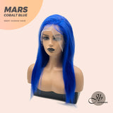 JBEXTENSION Real Human Hair 18 inches 13X5 Lakefront Free Parting 150 Density MARS ( Cobalt Blue )