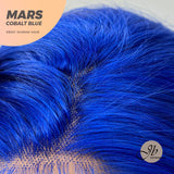 JBEXTENSION Real Human Hair 18 inches 13X5 Lakefront Free Parting 150 Density MARS ( Cobalt Blue )