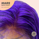 JBEXTENSION Real Human Hair 18 inches 13X5 Lakefront Free Parting 150 Density MARS ( INDIGO VIOLET )