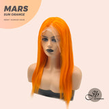 JBEXTENSION Real Human Hair 18 inches 13X5 Lakefront Free Parting 150 Density MARS ( Sun orange )