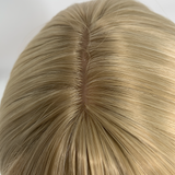 JBEXTENSION Clip in Topper Hair Piece Hair with Bangs for Women Clip in Top Crown Hair Clip on Toupee Hairpiece for Slight Hair Loss/Thinning Hair 14 Inch