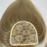 JBEXTENSION Clip in Topper Hair Piece Hair with Bangs for Women Clip in Top Crown Hair Clip on Toupee Hairpiece for Slight Hair Loss/Thinning Hair 14 Inch