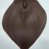JBEXTENSION Clip in Topper Hair Piece Hair with Bangs for Women Clip in Top Crown Hair Clip on Toupee Hairpiece for Slight Hair Loss/Thinning Hair 14 Inch