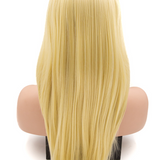 JBEXTENSION Peluca de mujer TRACY recta de 18 pulgadas de color marrón oscuro con líneas altas REAL (sin pegamento)
