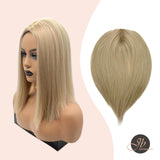 JBEXTENSION Clip in Topper Hair 14 inch 5*5 Piece for Women Clip in Top Crown Hair Clip on Toupee Hairpiece for Slight Hair Loss/Thinning Hair 14 Inch