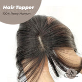 JBEXTENSION Hair Toppers for Women Real Human Hair Clip in Bangs 100% Remy Human Hair Toppers Hair Pieces for Women Hand-madeJB toupee/ toupet Top Hair Piece Straight Hair Pieces for Women with Thinning Hair