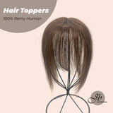 JBEXTENSION Hair Toppers for Women Real Human Hair Clip in Bangs 100% Remy Human Hair Toppers Hair Pieces for Women Hand-madeJB toupee/ toupet Top Hair Piece Straight Hair Pieces for Women with Thinning Hair