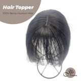JBEXTENSION Hair Toppers for Women Real Human Hair Clip in Bangs 100% Remy Human Hair Toppers Hair Pieces for Women Hand-madeJB toupee/ toupet Top Hair Piece Straight Hair Pieces for Women with Thinning Hair