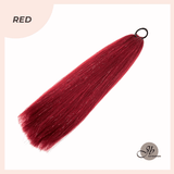 JBEXTENSION 27 Inches Glitter Sparkling Ponytail Synthetic Straight Hairpiece Pony Hair Extensions - SHAYLA