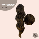JBEXTENSION 22 pulgadas Cola de caballo Coulisse rizado 【WATERLILY】