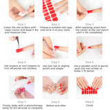 JBextension Semi Cured Gel Nail Strips - Works with Any UV Nail Lamps, Salon-Quality, Long Lasting, Easy to Apply Remove