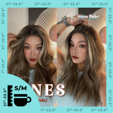 JBEXTENSION 22 Inches Mix Blonde Pre-Cut Snowflake Lace Frontlace Glueless Wig INéS SNOWFLAKE【PERMATEASE】【BENDY EAR TABS】