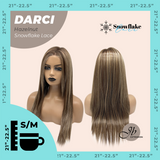JBEXTENSION 25 Inches Hazelnut Blonde Highlight Pre-Cut Snowflake Lace Frontlace Glueless Wig DARCI HAZELNUT【PERMATEASE】【BENDY EAR TABS】