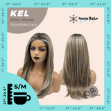 JBEXTENSION 22 Inches Milan Blonde Pre-Cut Snowflake Lace Frontlace Glueless Wig KEL MILAN BLONDE【PERMATEASE】【BENDY EAR TABS】- S/M