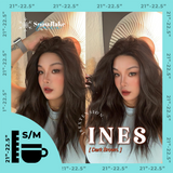 JBEXTENSION 22 Inches Dark Brown Pre-Cut Snowflake Lace Frontlace Glueless Wig INéS DARK BROWN【PERMATEASE】【BENDY EAR TABS】
