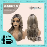 JBEXTENSION 20 Inches Milan Blonde Pre-Cut Snowflake Lace Frontlace Glueless Wig KACEY S MILAN BLONDE【PERMATEASE】【BENDY EAR TABS】