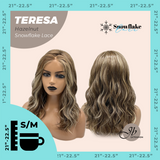 JBEXTENSION 18 Inches Hazelnut Pre-Cut Snowflake Lace Frontlace Glueless Wig TERESA HAZELNUT【PERMATEASE】【BENDY EAR TABS】- S/M