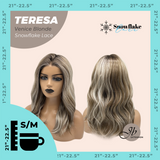 JBEXTENSION 18 Inches Venice Blonde Pre-Cut Snowflake Lace Frontlace Glueless Wig TERESA VENICE BLONDE【PERMATEASE】【BENDY EAR TABS】