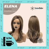 [PRE-ORDER] JBEXTENSION 18 Inches Hazelnut Pre-Cut Snowflake Lace Frontlace Glueless Wig ELENA HAZELNUT【PERMATEASE】【BENDY EAR TABS】