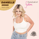 JBEXTENSION DANIELLE MONO Monofilament Handmade Wig 6X5 Full Monofilament Hand Tied Top Wig 12 Inches Blonde Color Curly Full Mono Lace Glueless Wig DANIELLE MONO