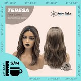 JBEXTENSION 18 Inches Pine Cones Pre-Cut Snowflake Lace Frontlace Glueless Wig TERESA PINE CONES【PERMATEASE】【BENDY EAR TABS】