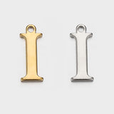 JBextension Golden Silver Color Stainless Necklace Steel English Letter Pendant Uppercase Single Hole Diy Necklace Apparel Pendant 1 Pcs