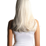 JBEXTENSION Peluca de mujer de moda de color blanco y gris recta de 20 pulgadas ANTONIA Salt And Pepeer (Halloween)