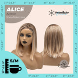 [PRE-ORDER] JBEXTENSION 12 Inches Apricot Pre-Cut Side Part Snowflake Lace Frontlace Glueless Wig ALICE APRICOT【BENDY EAR TABS】