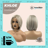 JBEXTENSION 12 Inches Bob Cut Cream Blonde Pre-Cut Snowflake Lace Frontlace Glueless Wig KHLOE CREAM BLONDE【PERMATEASE】【BENDY EAR TABS】